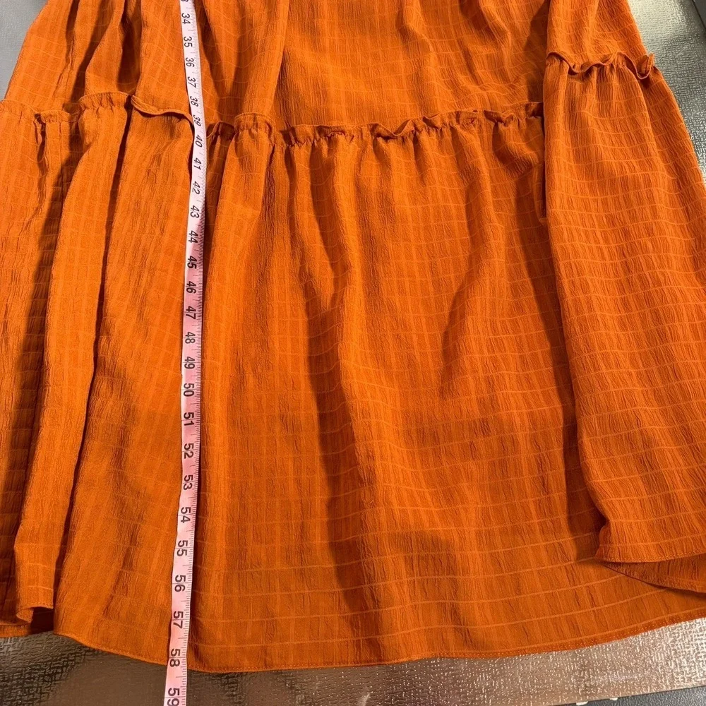 Taylor Maxi Dress Womens Small Cottage Boho Tasseled Tiered Festival Peasant - Picture 8 of 10
